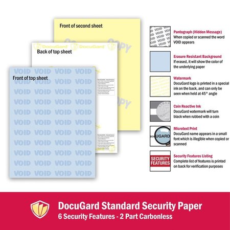 Docugard Paper, Security, 2Ptcbls, Be Pk PRB04544